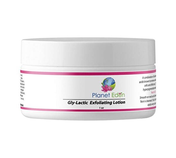 Planet Eden 20% Gly-Lactic Exfoliating Lotion with 10% Glycolic and 10% Lactic Acids - Natural Ingredients with Hyaluronic Acid for Aging and Sun damaged Skin (2 OZ) - Image 2