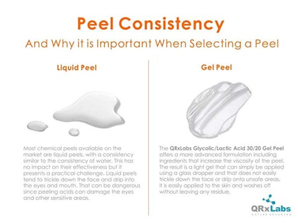 Glycolic/Lactic Acid 30/20 Gel Peel with Calendula, Chamomile and Green Tea Extracts - Professional Grade Chemical Face Peel for Acne Scars, Collagen Boost, Wrinkles, Fine Lines - AHA - 1 fl oz - Image 3