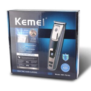 kemei electric hair trimmer KM-PG103 professional electric hair clipper haircut beard trimmer rechargeable